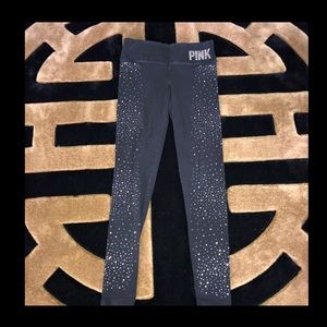Bedazzled pink leggings